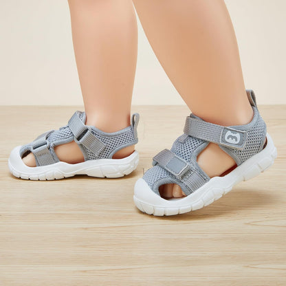 BMCiTYBM Baby Boy Girl Closed Toe Summer Sandals Lightweight Shoes Infant Non-Slip First Walking Sneakers 6 9 12 18 24 Months
