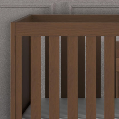 Child Craft Kieran 3 in 1 Convertible Crib, Baby Crib Converts to Day Bed, Toddler Bed, 3 Adjustable Mattress Positions, Non-Toxic, Baby Safe Finish (Toasted Chestnut)