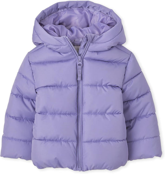 The Children's Place Baby and Toddler Girls' Medium Weight Wind-Resistant, Water-Resistant Puffer Jacket