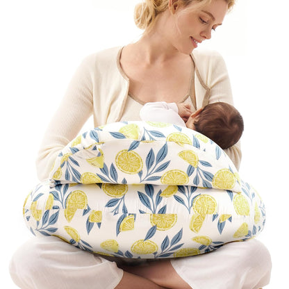 Momcozy Pioneering Safety Fence Nursing Pillow for Breastfeeding- Wider Feeding Pillows for More