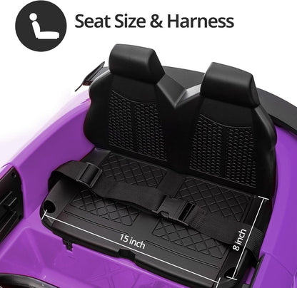 Electric Car for Kids, Licensed Audi 6V Kids Ride on Car Toy for Toddlers with Remote - Purple