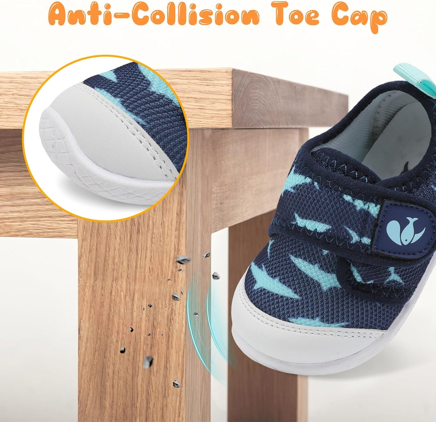 FEETCITY Baby First Walking Shoes Boys Girls Infant Sneakers Crib Shoes Breathable Lightweight Slip On Shoes