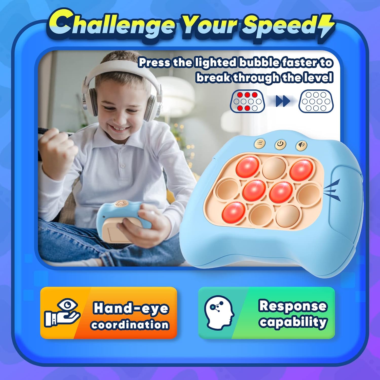 Handheld Game for Kids 6-12, Sensory Fidget Toys for kids 8-12, Birthday Gifts for 6 7 8 9 Year Old