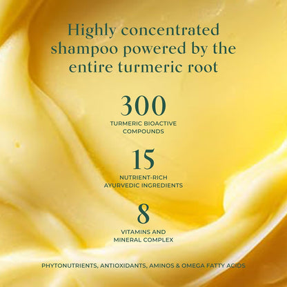 SHAZ & KIKS Ultra Hydrating Turmeric Shampoo | Sulfate-Free Shampoo for Dry, Itchy, Flaky Scalp |