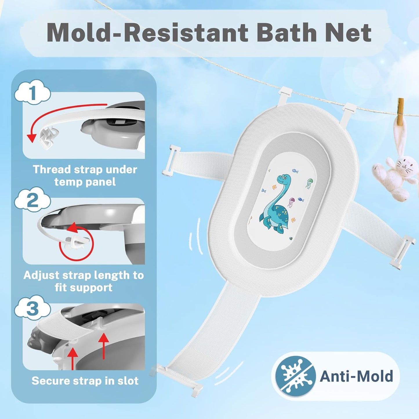 AVIDOR Baby Bathtub,Collapsible Bathtub for Newborn to Toddler,Durable Essential Infant Bath