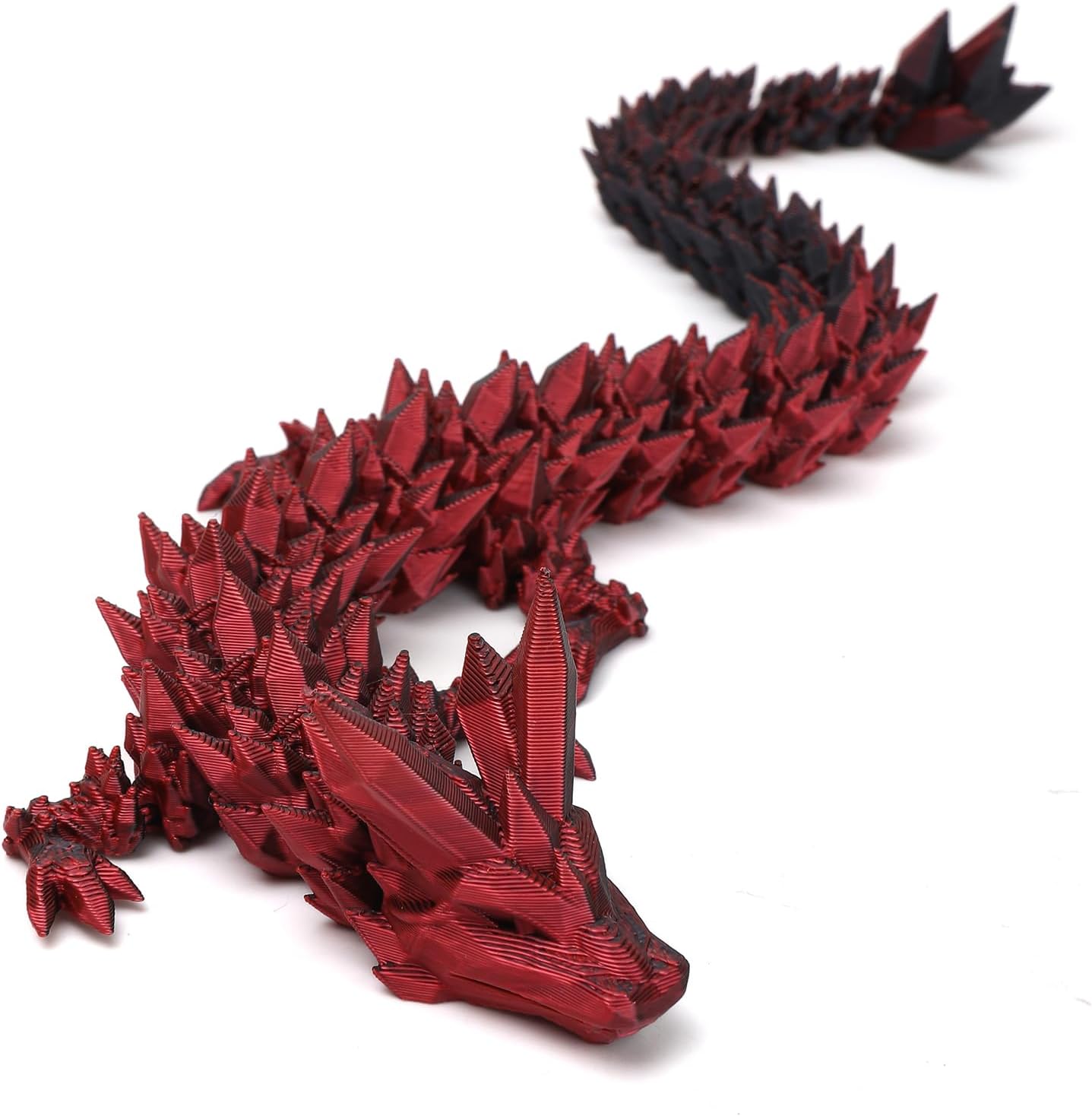 3D Printed Dragon Toy 12" Crystal Dragon Fidget Executive Desk Dragon Egg