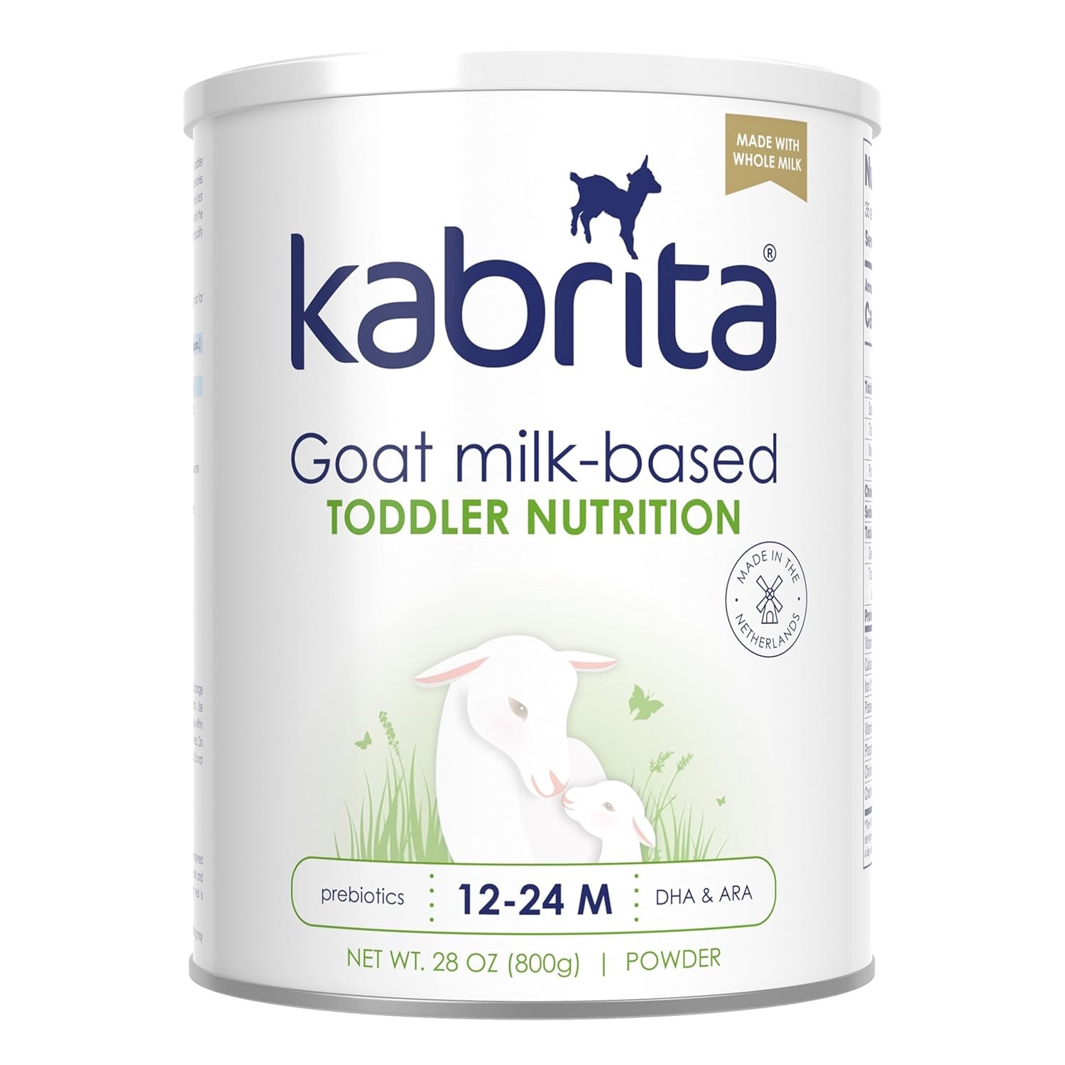 Kabrita Goat Milk Toddler Nutrition, 12-24 Months - Easy to Digest, Contains Vitamin D, Calcium