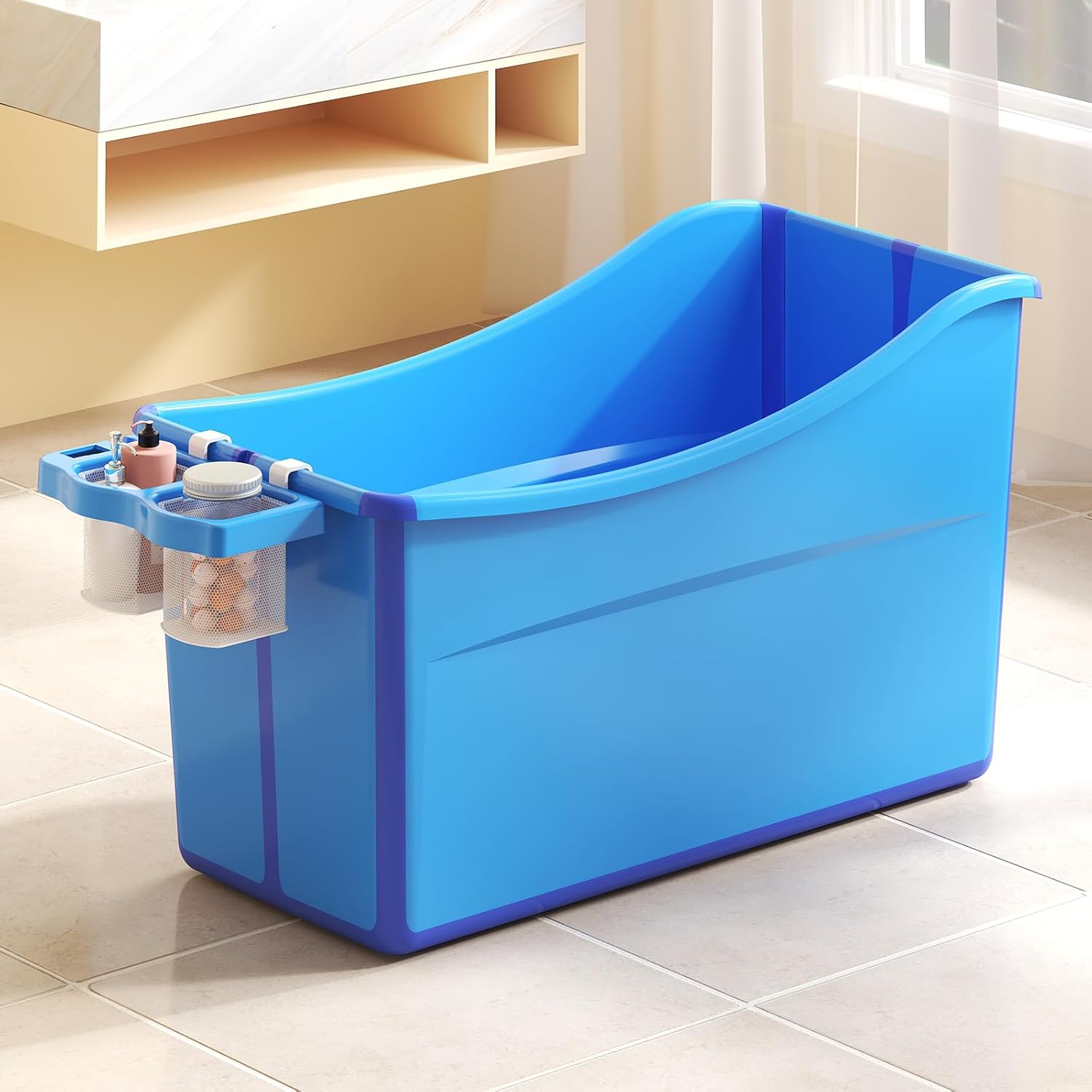 Collapsible Baby Bathtub Foldable Bathtub for Toddler Portable Large Foldable Bath Tub Bathtub for