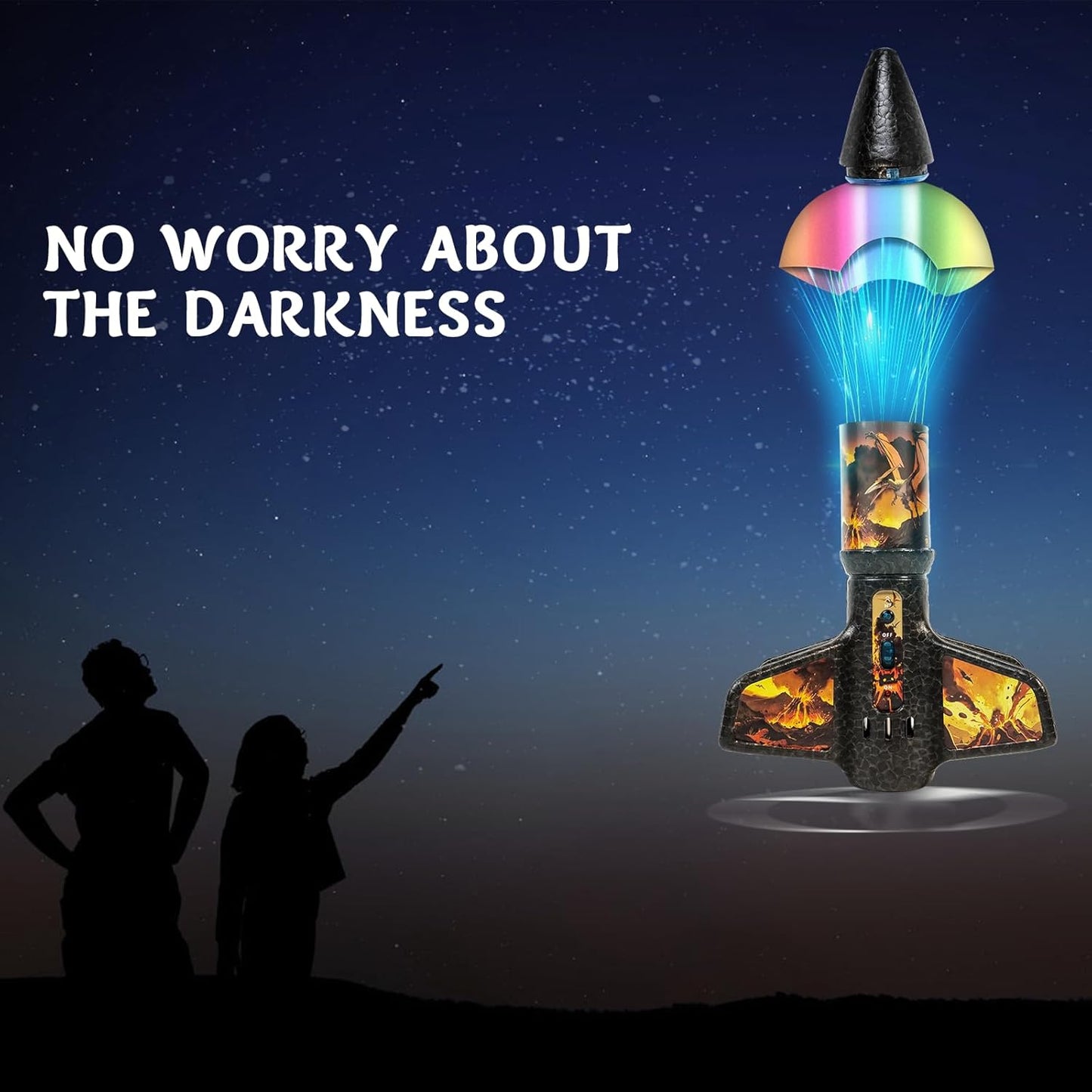 Rocket Launcher for Kids - 200 Ft of Flight Altitude, Model Rocket with Launch Set, Rockets Outdoor Toys with Safely Parachute, Easter Birthday Toys for Boys & Girls Ages 5 6 7 9 10 12 8-13 Years Old