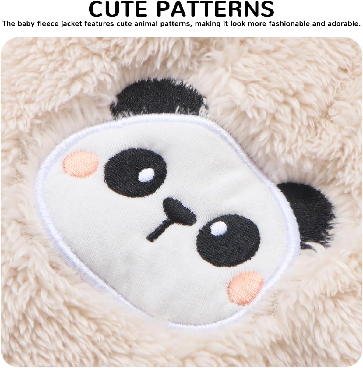 Baby Boy Winter Fleece Coat Toddler Girl Jacket Infant With Hood Panda Outerwear