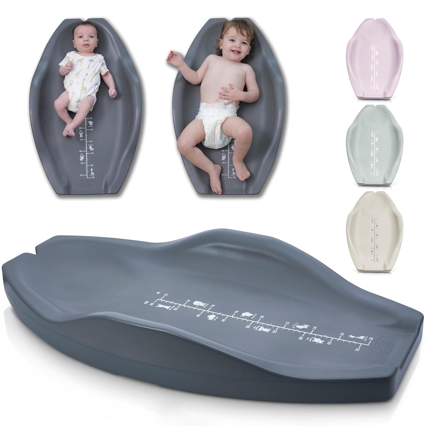 Apricity Baby Changing Pod- Grey - Waterproof Non-Slip Changing Pad Easy-to-Clean Diaper Changing Station for Dresser Tops Large Portable Wipeable Changing Pad for Newborns to Toddlers Diaper Changer