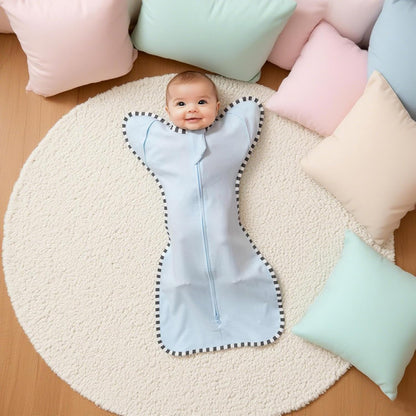 Baby Swaddle Blanket for Newborns and Infants,2-Piece Set Infant Pajamas,Bidirectional Zipper,Easy