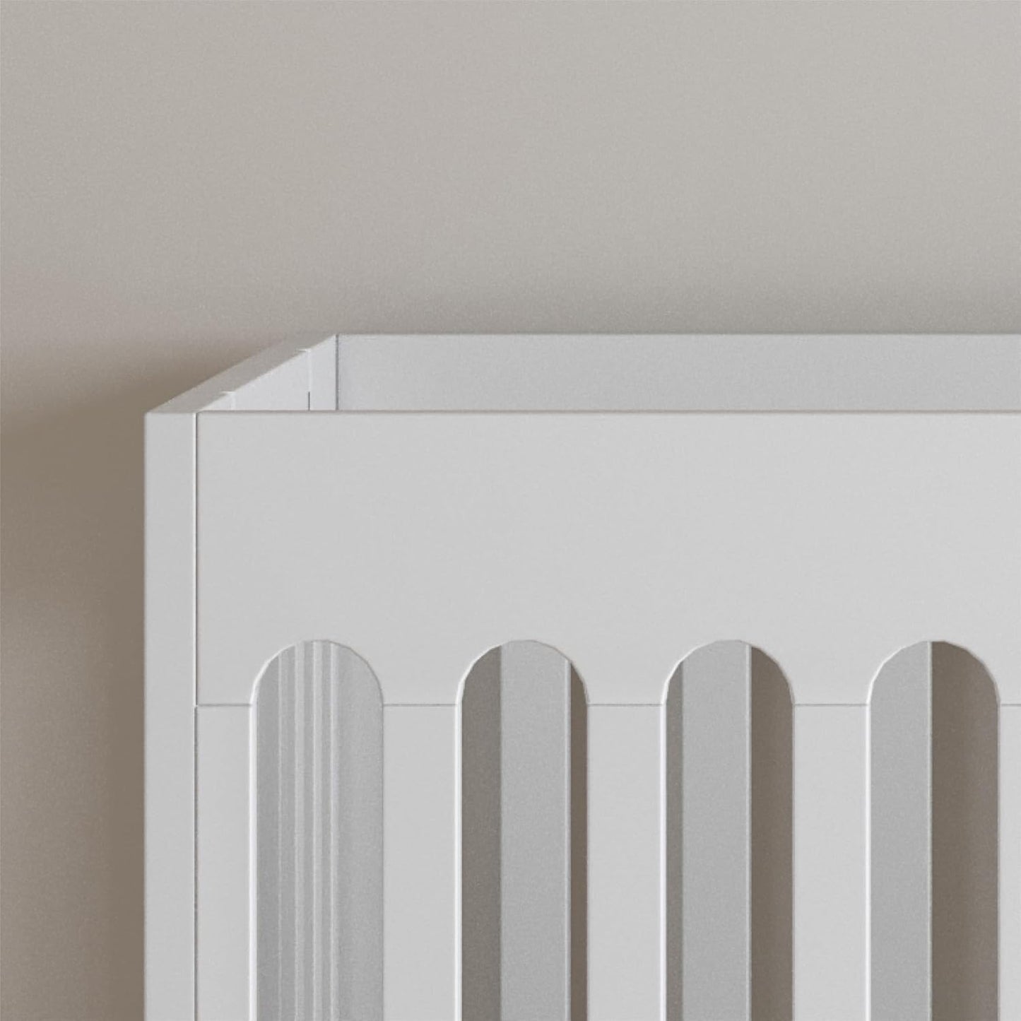 Foundations Boutique Folding Mini Baby Crib - Compact, Portable, Wooden Hotel Crib, Foldable