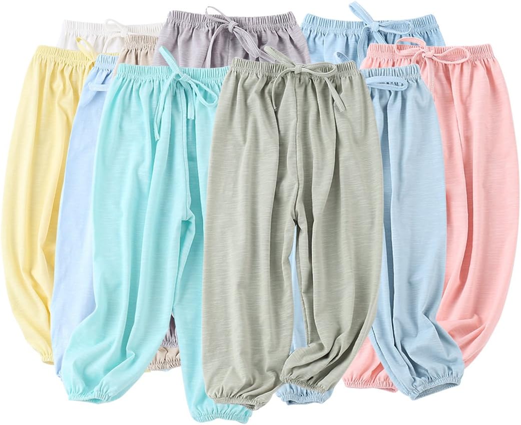 PAUBOLI Baby Long Bloomers Soft Cotton Harem Pants for Boys Girls 12M-7T