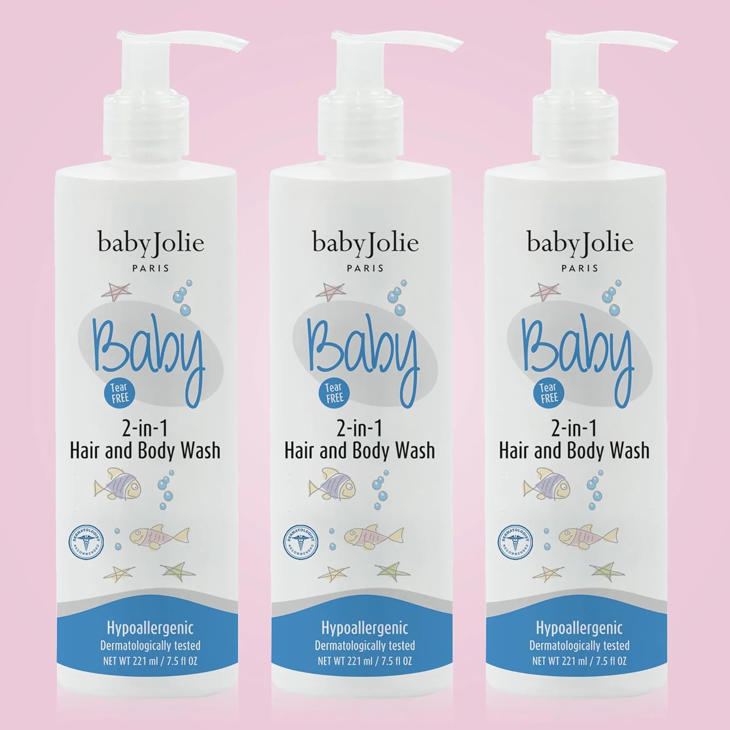 Baby Jolie Baby Body Wash, Kids Hair and Body Wash for Babies & Newborn 2-in-1, Shampoo + Soap |