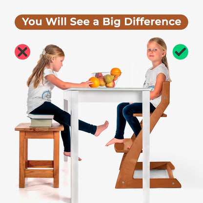 FORNEL Adjustable Wooden High Chair for Babies, Toddlers & Kids | The Grow-with-Me Chair from 6