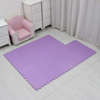 MQIAOHAM® 18 Pieces Puzzle Play Mats, Soft Baby Play Mat, Kids Interlocking Foam Floor Tiles, Toddlers Carpet Playmats G301018-111
