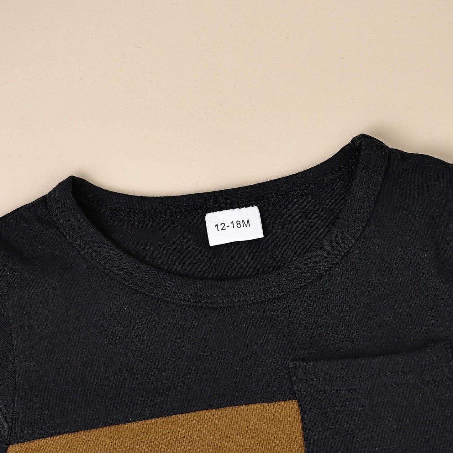 Baby Boy Clothes Toddler Boy Summer Outfits Short Sleeve Patchwork Top T-shirt & Pocket Pant Set 2 Piece 12 Months-4T