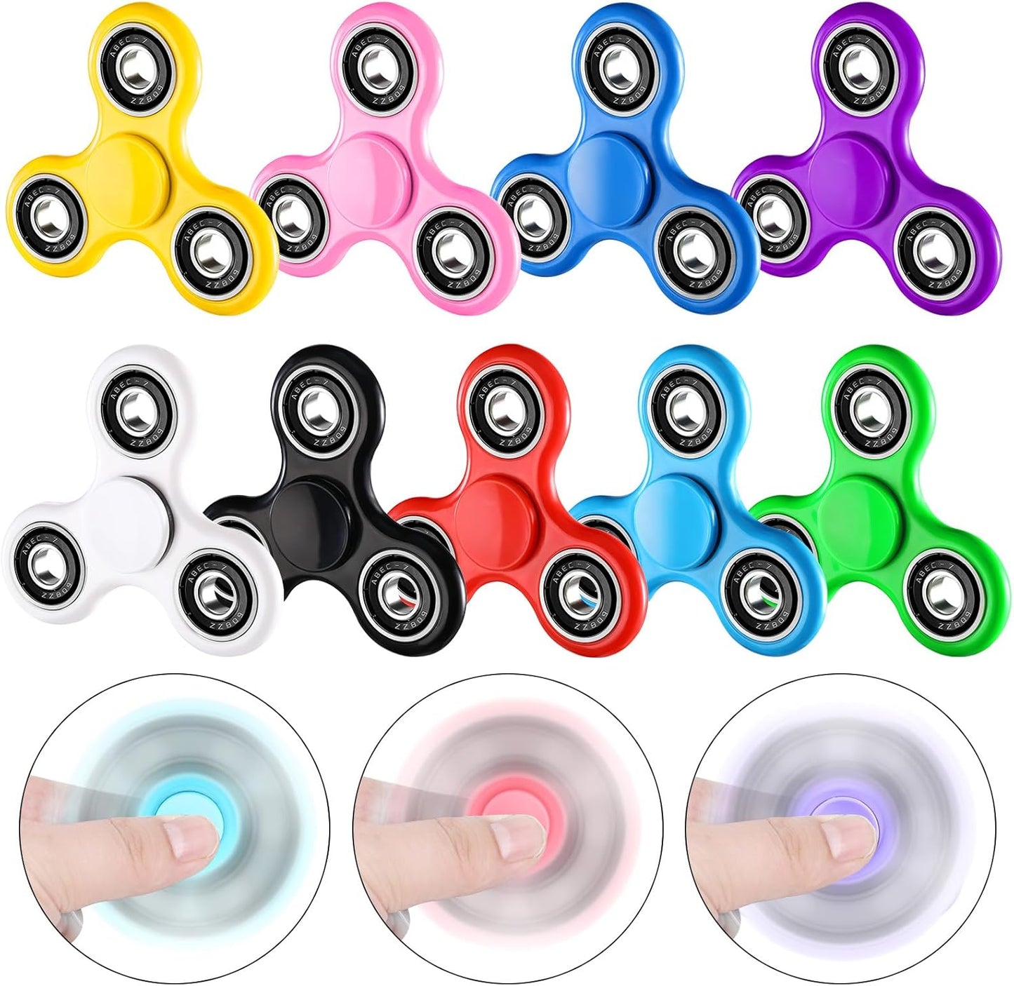 SCIONE 50 Pack Party Favors Fidget Spinners for Kids 4-8 8-12, Halloween Goodie Bags Stuffers Toys for Kids 3-5, Fidget Toys Bulk Classroom Prizes for Girls Boys, Toddler Birthday Party Return Gifts