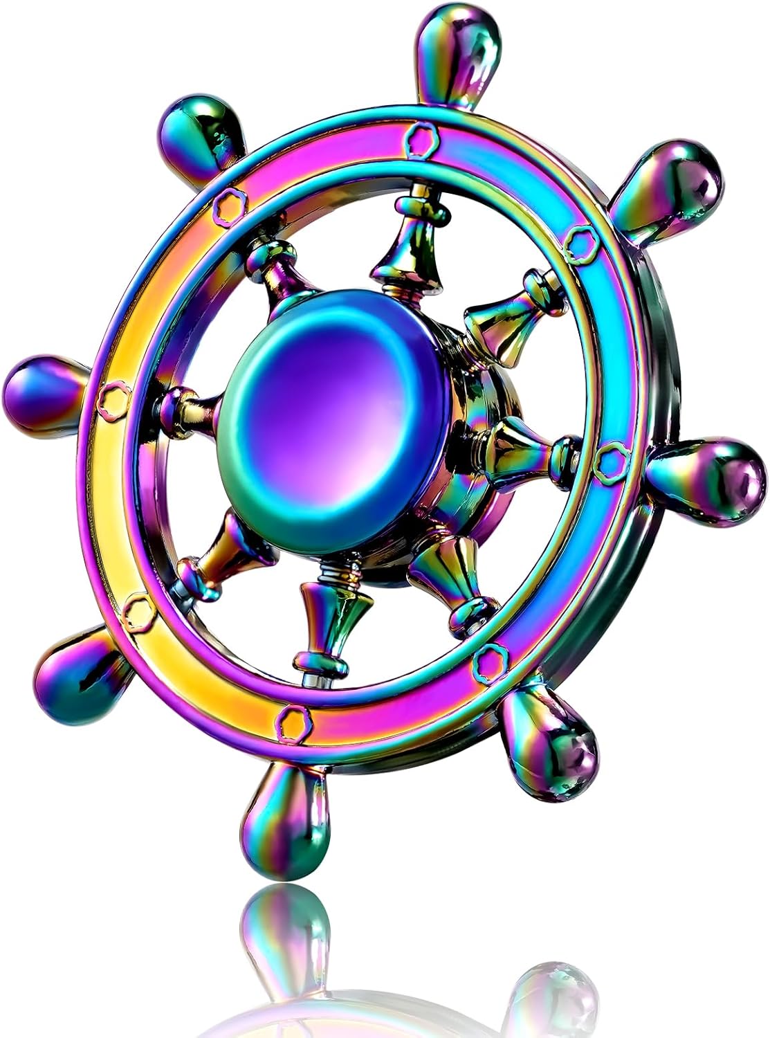 SCIONE Metal Fidget Spinner Gifts for Adults and Kids, Stress Anxiety ADHD Relief Figets Toy, Metal Anti-Anxiety Fidget Spinner Toy for Birthday Gifts Stocking Stuffers Classroom Prizes for Boys Girls