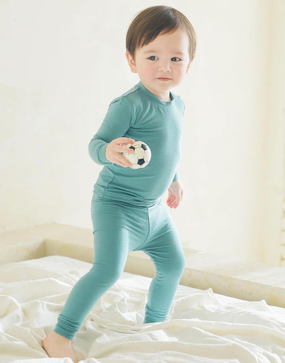 VAENAIT 6M-12Y Toddler Toddler Kids Toddler Girls Boys Soft Comfy Modal Tencel Solid Raglan Sleepwear Pajamas Pjs 2pcs Set