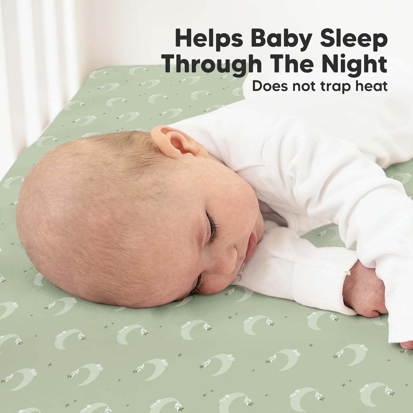 KeaBabies 2-Pack Organic Crib Sheets for Boys, Girls - 52x28 Fitted Crib Mattress Sheet Neutral