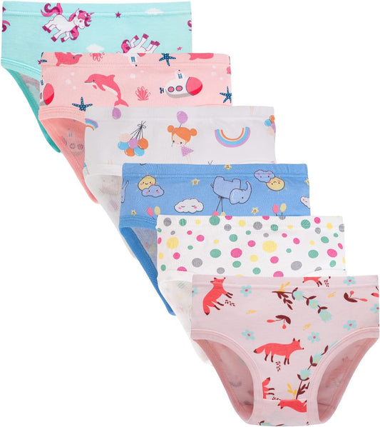 Boboking Soft Cotton Underwear Toddler Girls'Briefs Soft Undies