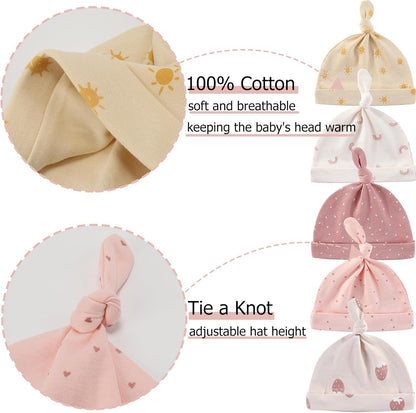 Baby Hats Mittens and Socks Set Cotton Newborn Hat Beanie Soft Infant Girls Boys Caps Gloves 0-6 month