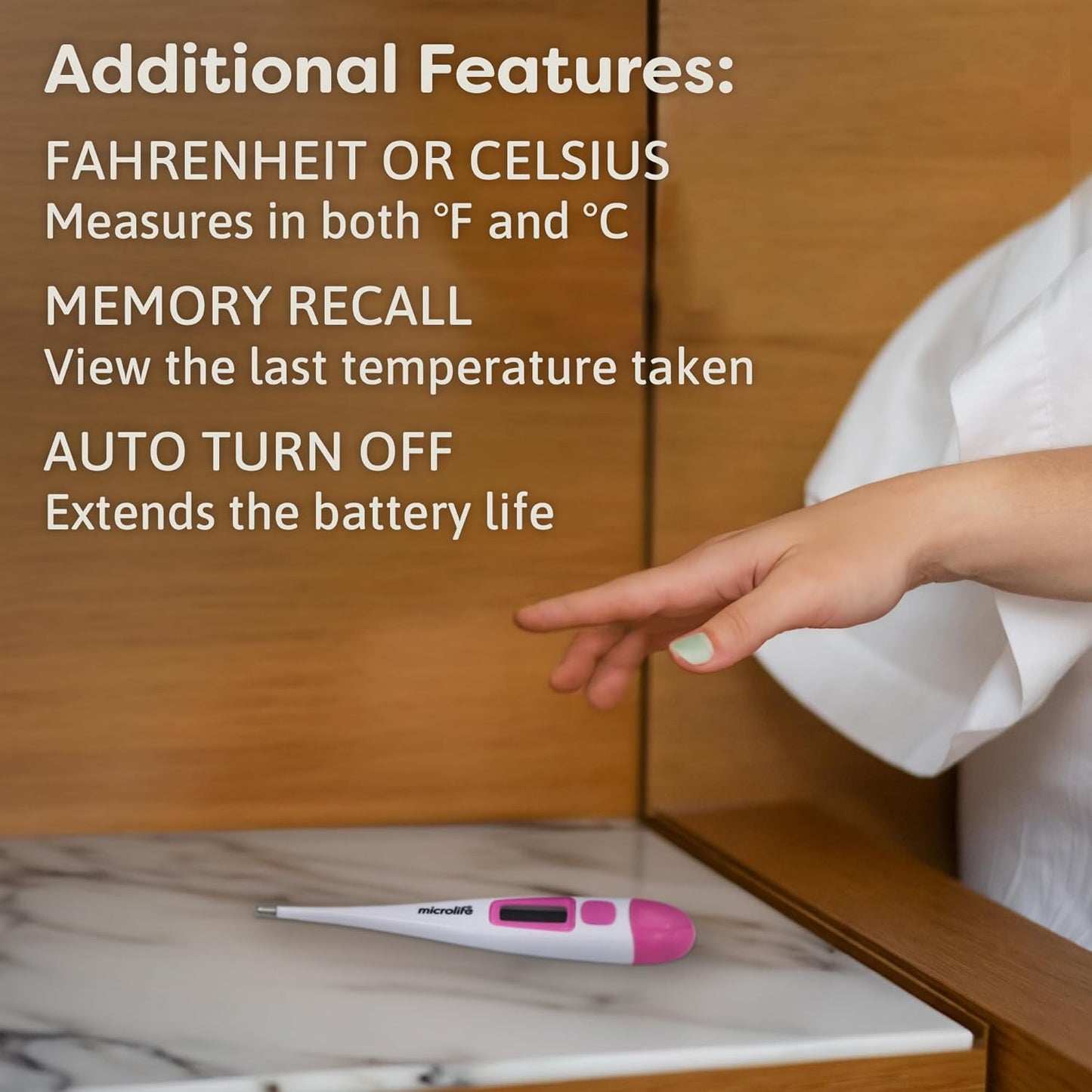 Microlife Digital Basal Thermometer 1/100th Accurate, Fertility Prediction and Ovulation Tracking