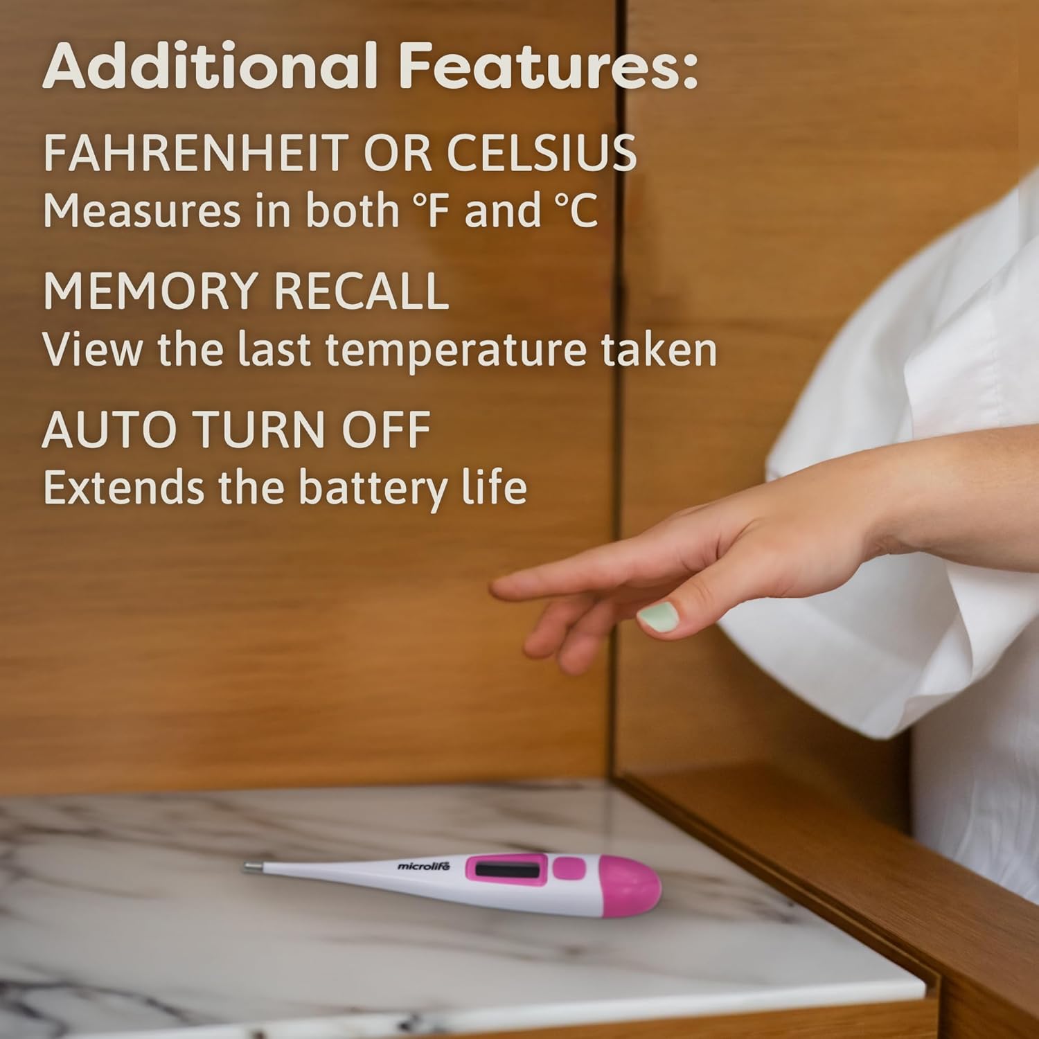 Microlife Digital Basal Thermometer 1/100th Accurate, Fertility Prediction and Ovulation Tracking