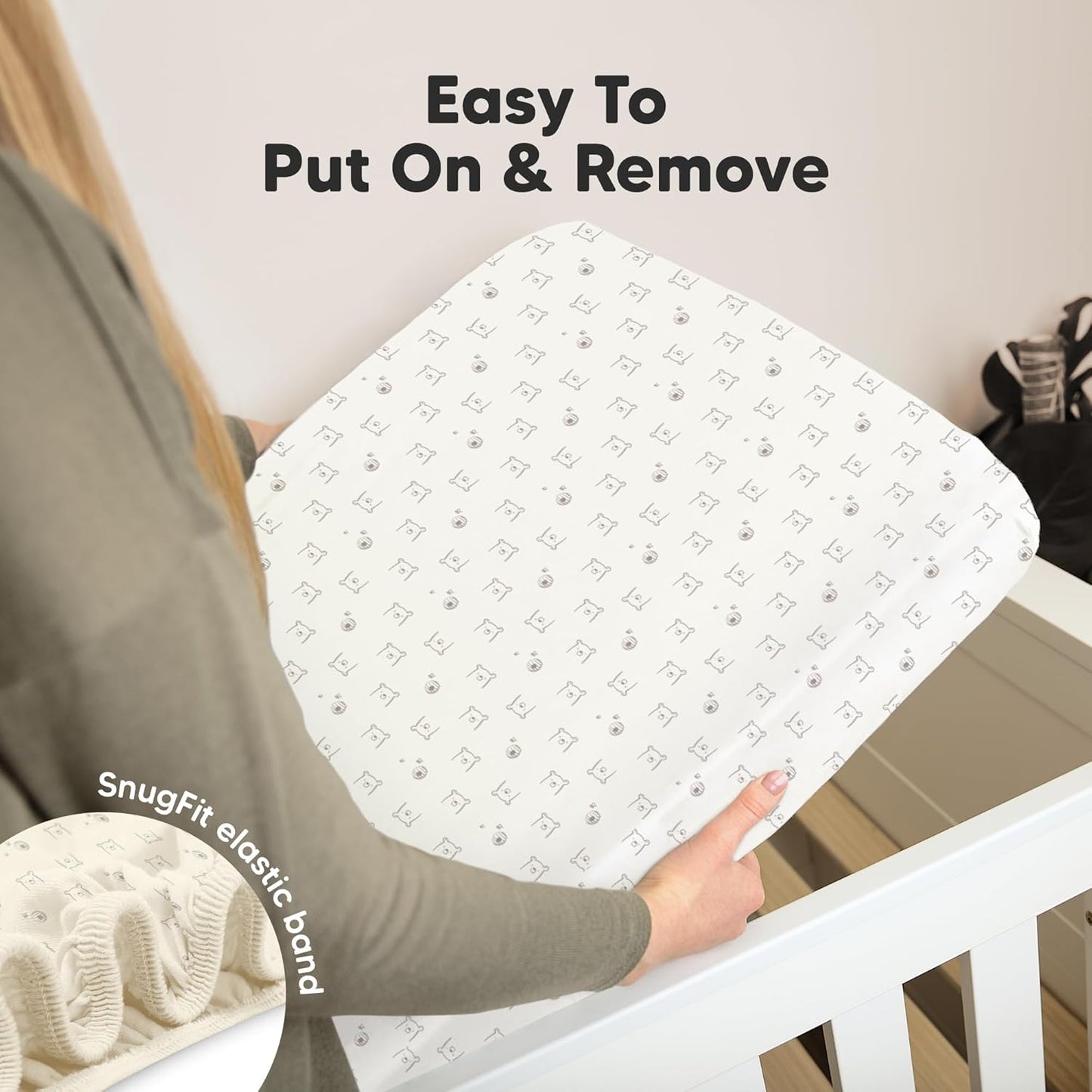 KeaBabies 2-Pack Organic Crib Sheets for Boys, Girls - 52x28 Fitted Crib Mattress Sheet Neutral