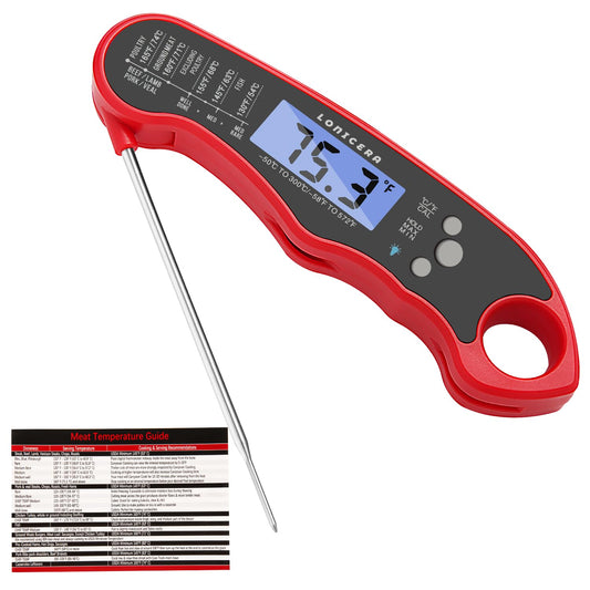 Lonicera Meat Thermometer Digital for Cooking Food. Waterproof & Instant Read for Kitchen Baking