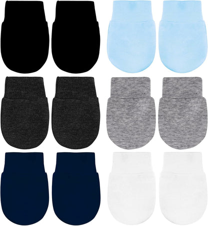 No Scratch Baby Mittens Newborn Infant Toddler Mittens Soft Elastic Wrist Gloves Mitten for 0-6 Months Boys Girls