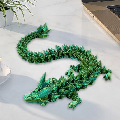 3D Printed Dragon-Flying Articulated Dragon|3D Printed Dragon Eggs with Dragon Inside|Eco-Friendly Crystal Dragon-Mystery Dragon Egg,Adults Fidget Toys for Autism ADHD (Flying Dragon/Laser Purple)
