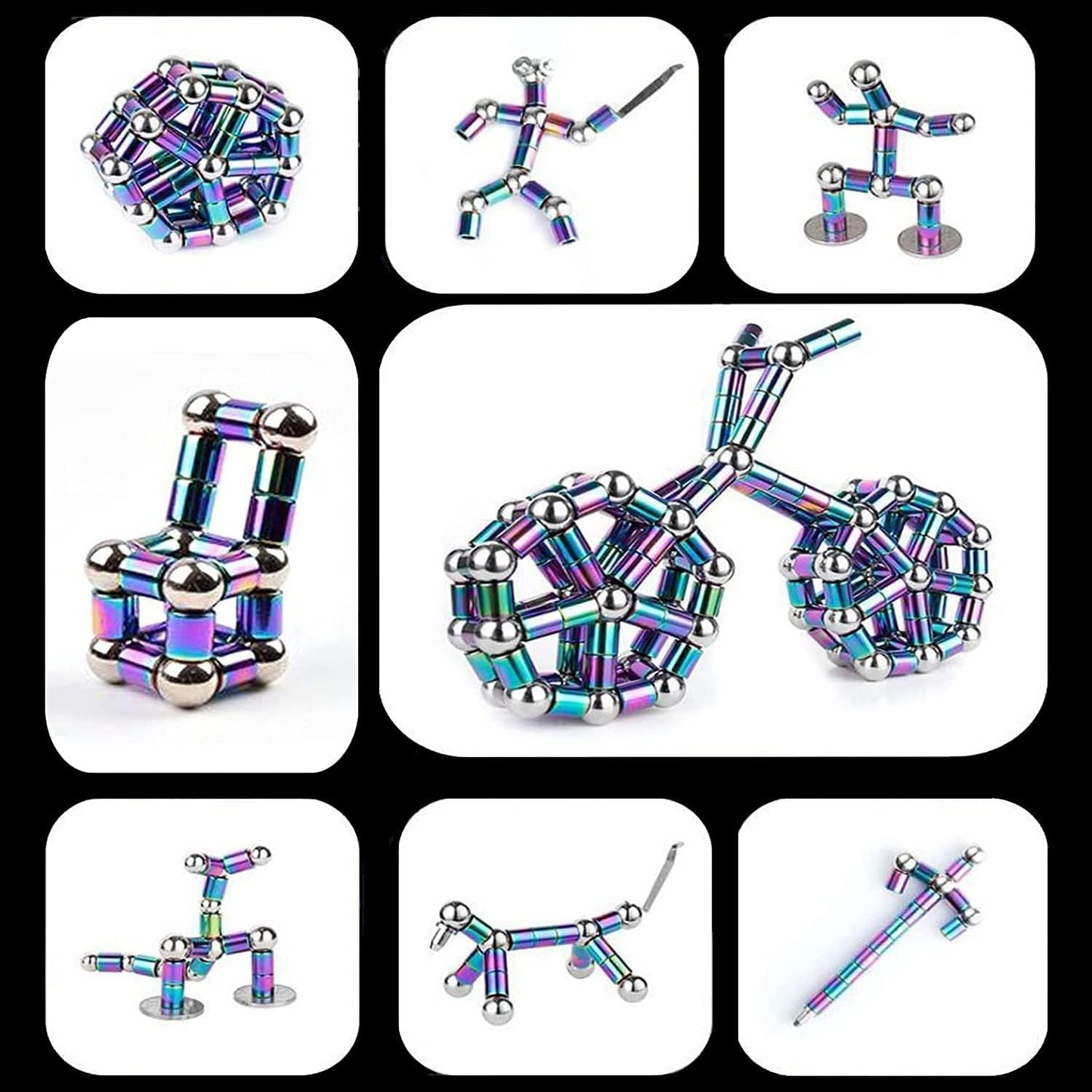 Fidget Pen,Magnetic Pen， Decompression Magnetic Toy Pen，Magnet Pen Fidget Toy Relieve Pressure Novel Toy Gift for Kids or Friends! (Big Color)