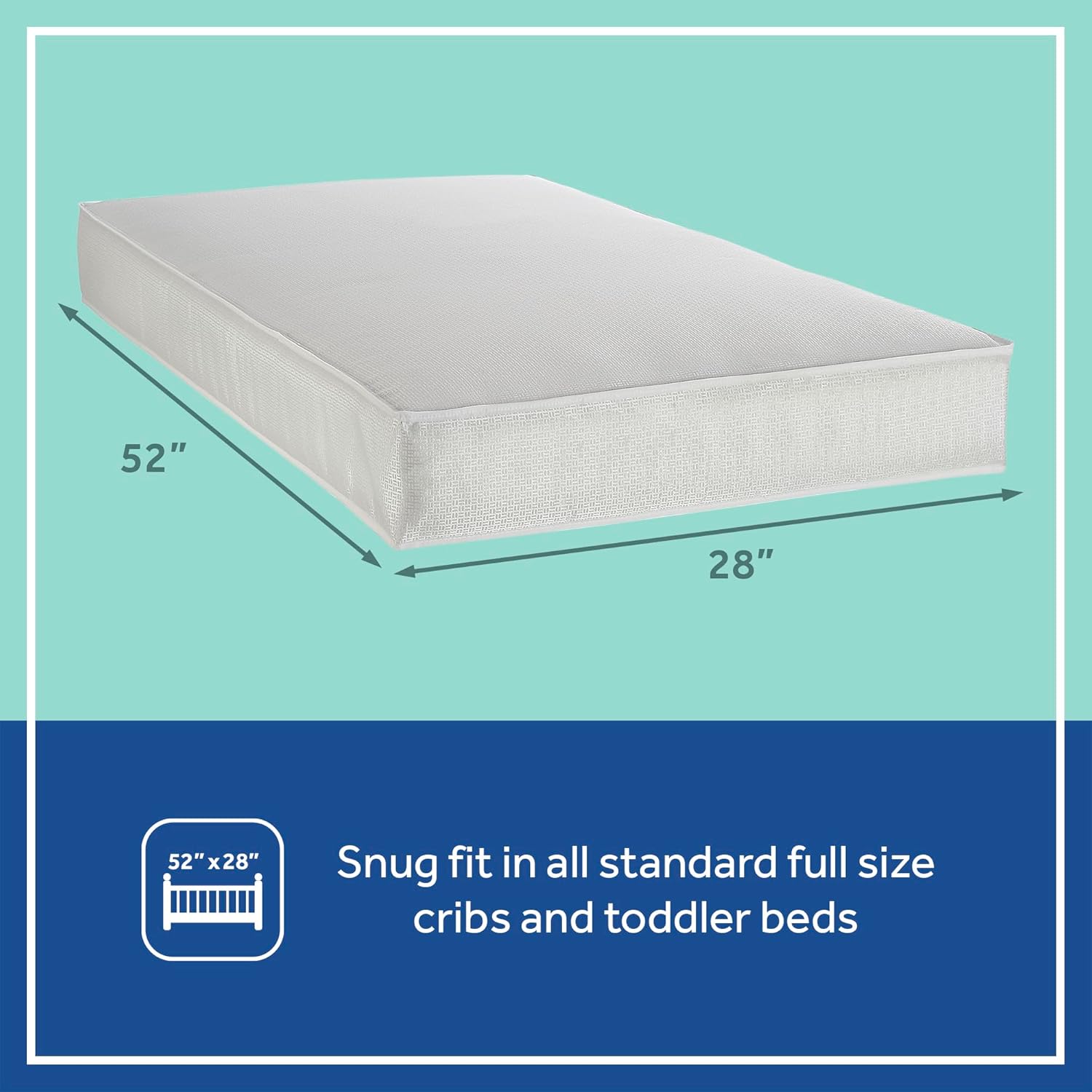 Sealy Baby Cozy Cool Hybrid Breathable Crib Mattress, GREENGUARD GOLD Certified, Made in USA