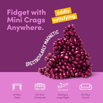 Speks Crags Ferrite Putty, Over 150 Ferrite Stones in a Metal Tin, Seriously Satisfying Fidget Toys for Adults and Desk Toys for Office, Matte Iris, Small