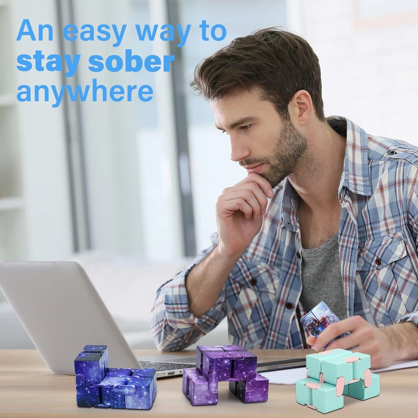 Infinitycube Fidget Toy Stress Relieving Fidgeting Game for Kids and Adults,Cute Pocket-sized