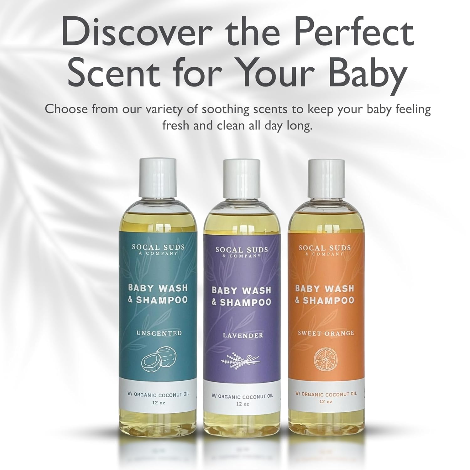 SoCal Suds & Company Baby Shampoo & Body Wash, 2-in-1 Organic Gel-Gentle Castile Soap with