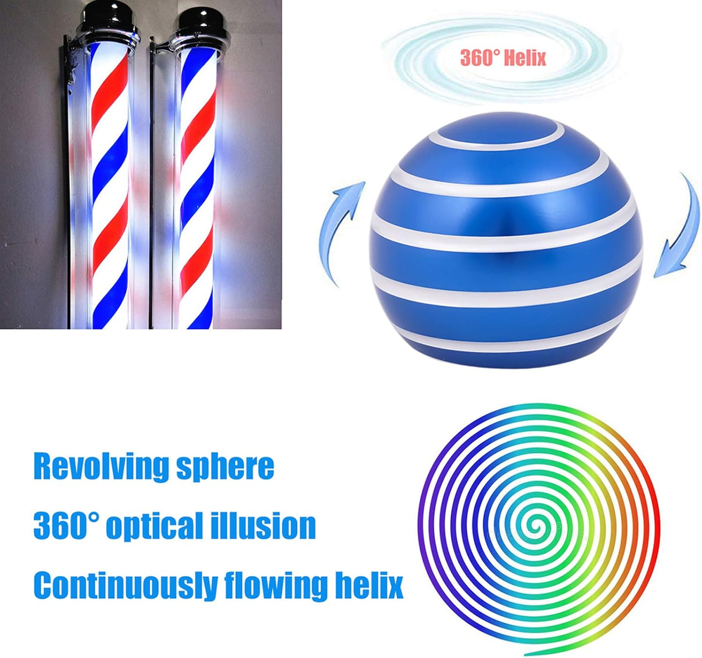 Desk-Fidget-Kinetic-Toys Cool-Gadgets: Cool-Stuff Thing Game Toy for Adult Teen Children Kid, Optical-Illusion Stress Relief Gifts for Man Women Home Office School Christmas Spinning Up 300 Seconds