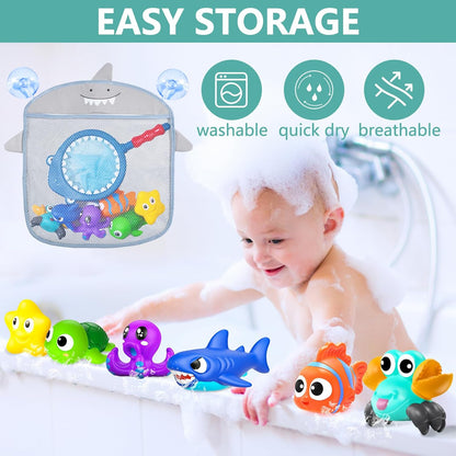 No Hole Mold Free Baby Bath Toys for Kids Ages 1-3,Water Toys for Babies and Toddlers,Ocean Animal