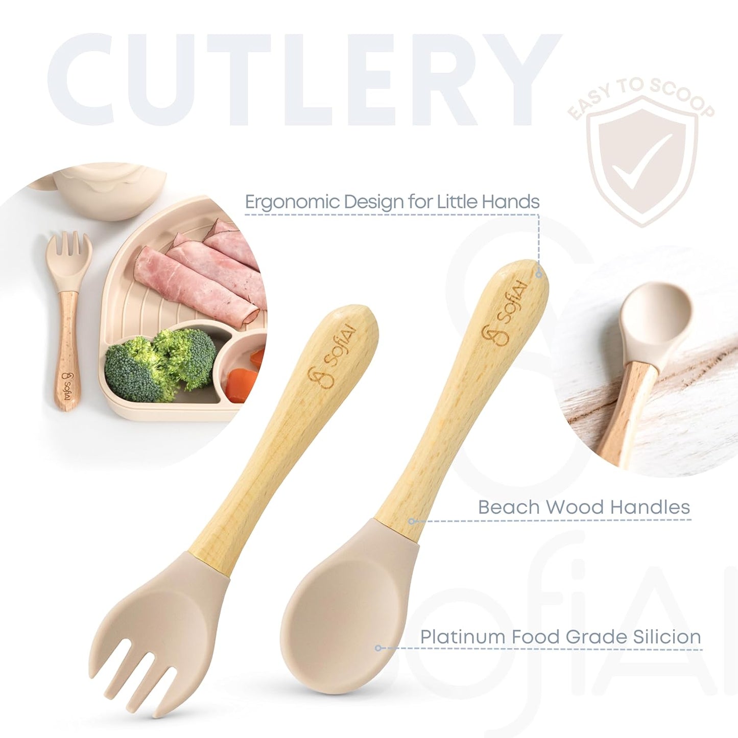 All In One Silicone Feeding Set - Safe for 6-12 Months - Non-Toxic Baby Led Weaning Supplies