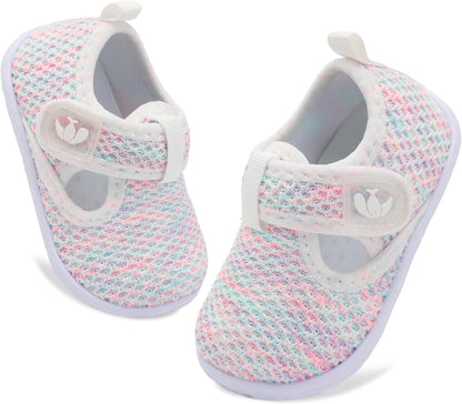 FEETCITY Barefoot Baby Shoes Girls Boys Walking Shoes Infant Sneakers Lightweight Flexible Newborn Dress School Shoe
