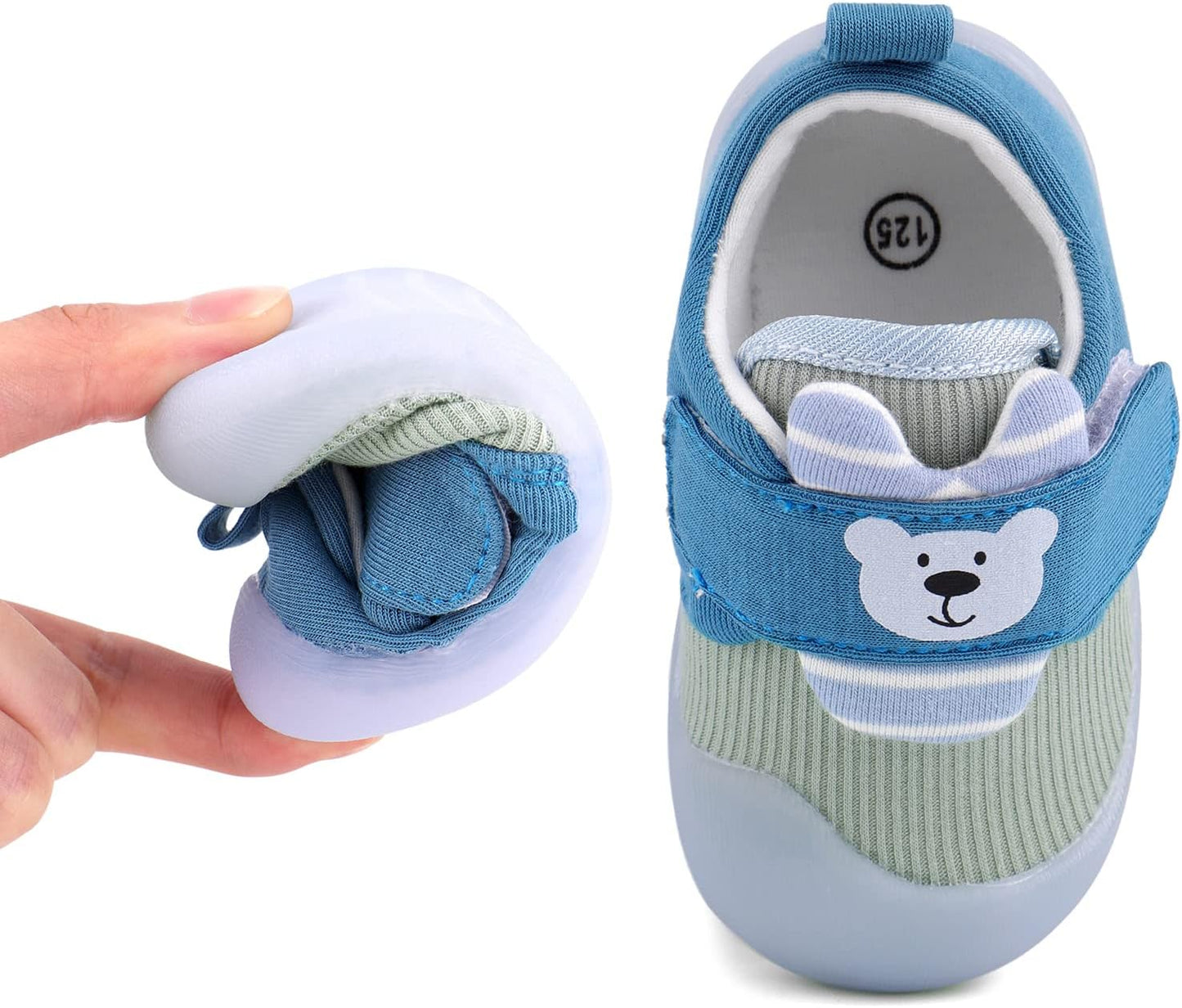 Baby Shoes Boys Girls First Walkers Cute Animals Toddler Sneakers Prewalkers Rubber Sole