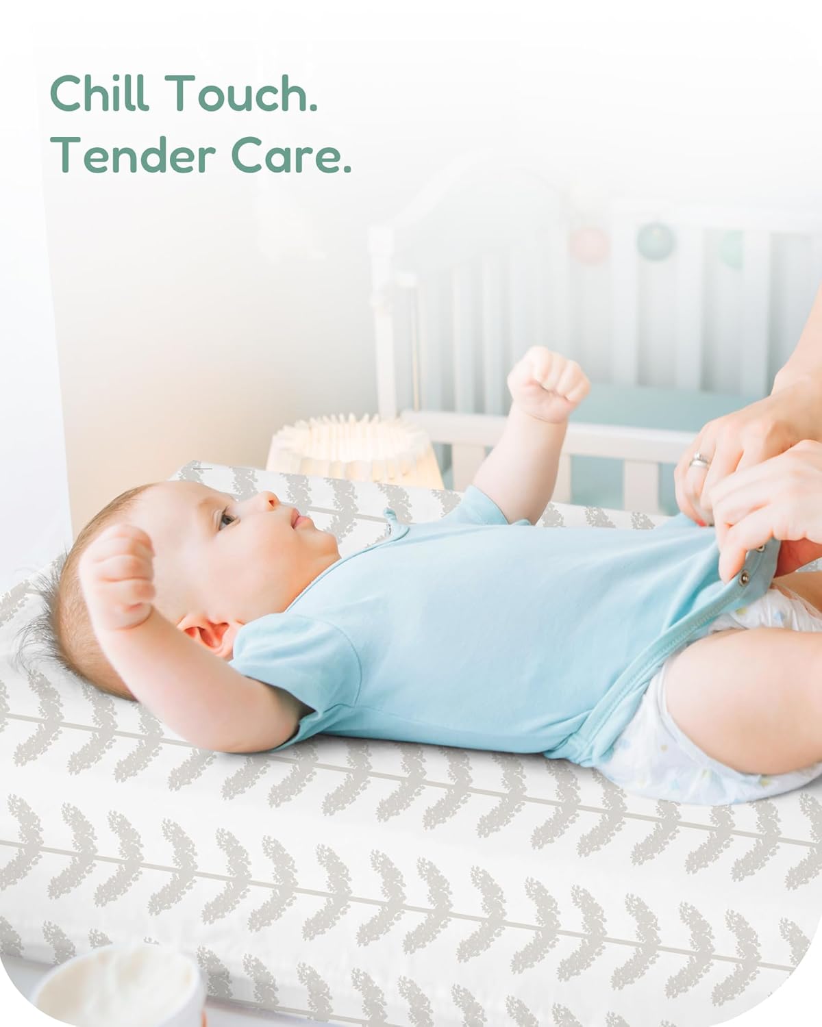 Extra Stretchy Changing Pad Cover, Ultra Soft Premium Jersey Knit Changing Pad Sheets, Unisex for Boys Girls, Fits All Standard Changing Tables/Dresser Tops - 2 Pack