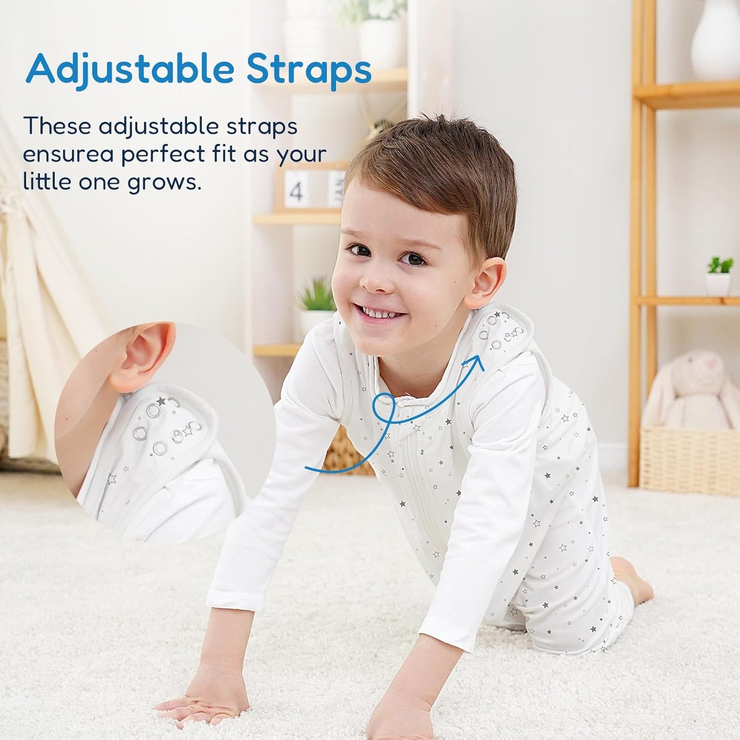 TotAha Toddler Sleep Sack with Legs, 0.5 TOG Light and Soft Baby Sleeping Bag, Walker Sleep Sack