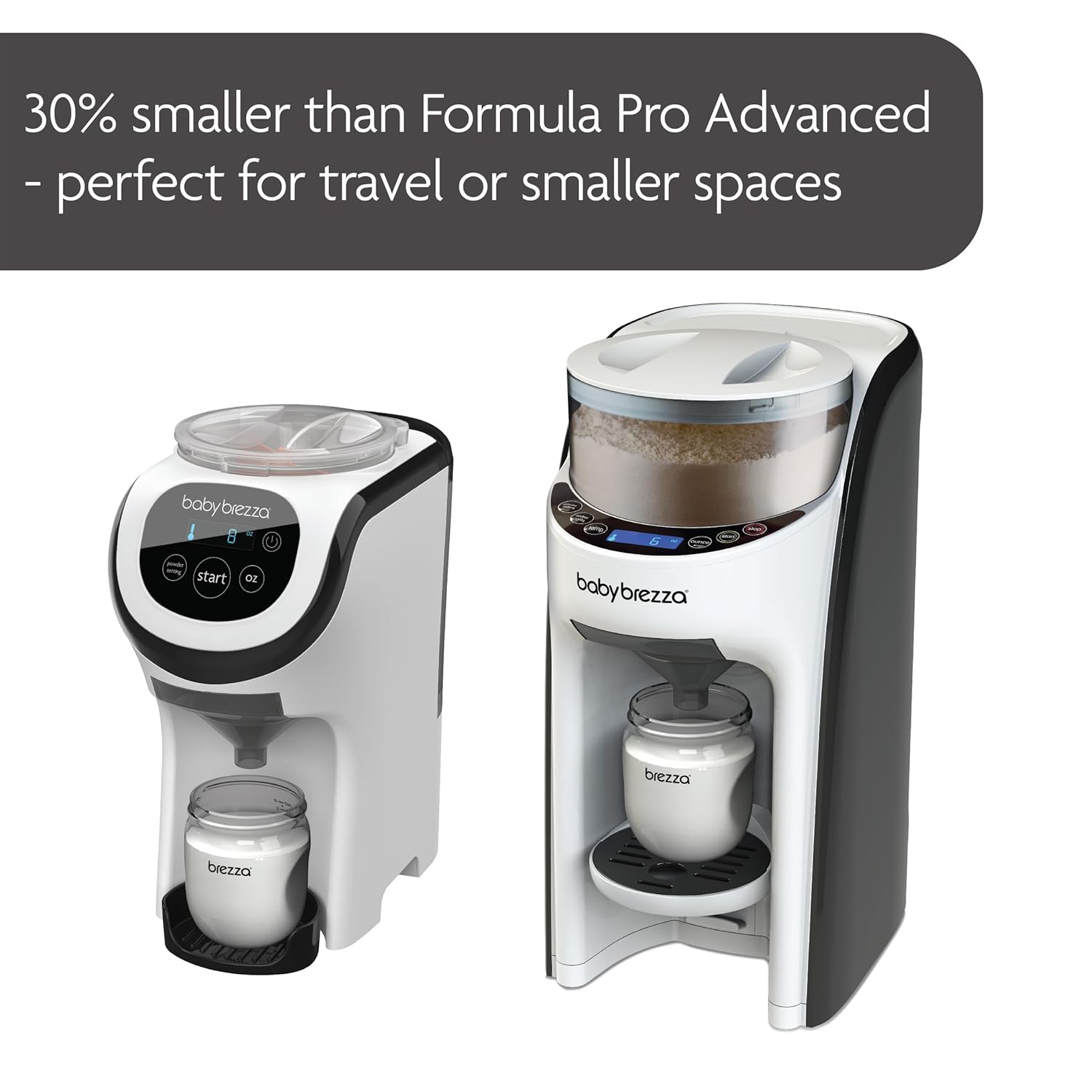 Baby Brezza Formula Pro Mini Baby Formula Mixer Machine Fits Small Spaces and is Portable for