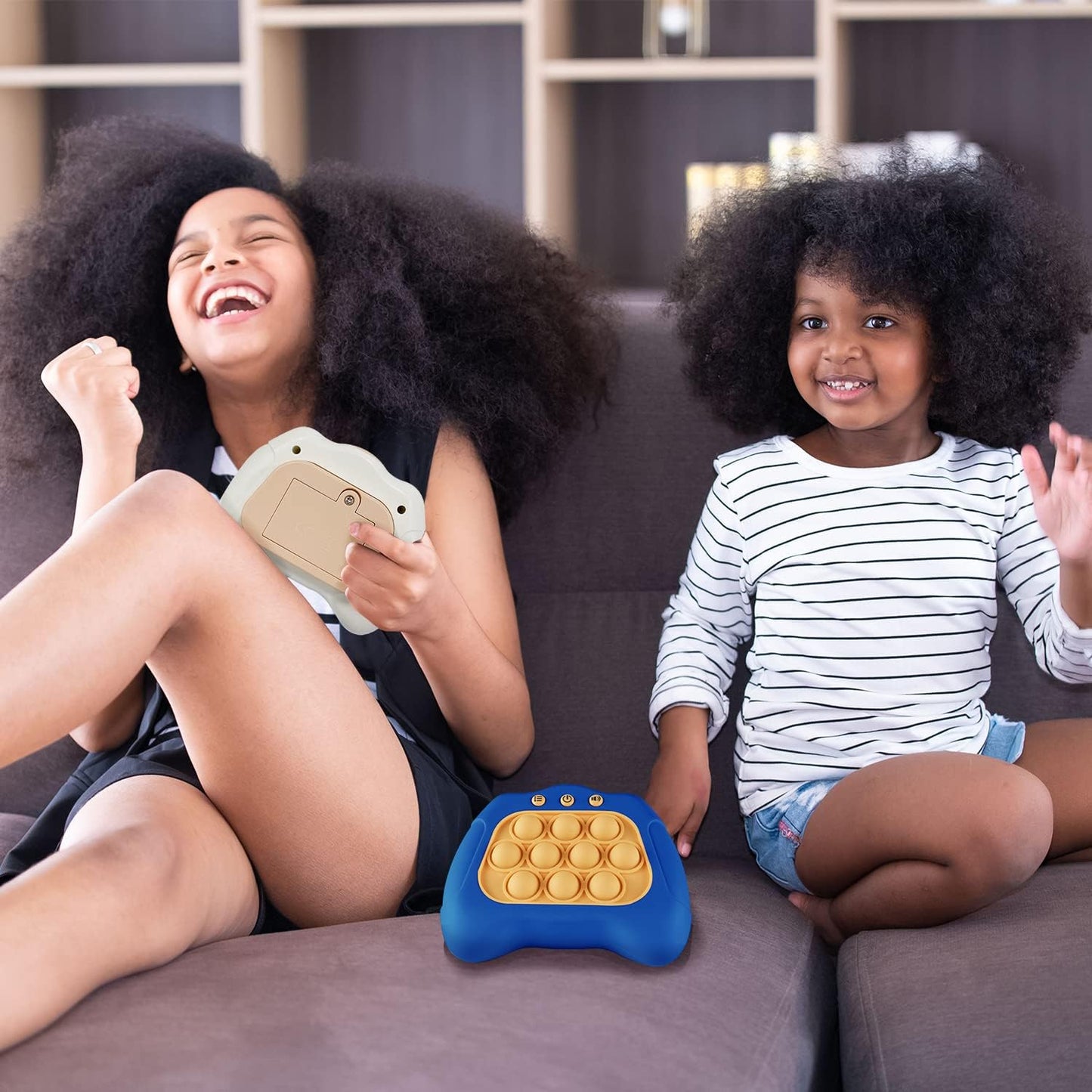 Pop The Target! Handheld Speed Pushing Game Machine: A Fun Multiplayer Game for Family. Fidget Game Toy for 6 7 8 9 10 11 12 Years Old White