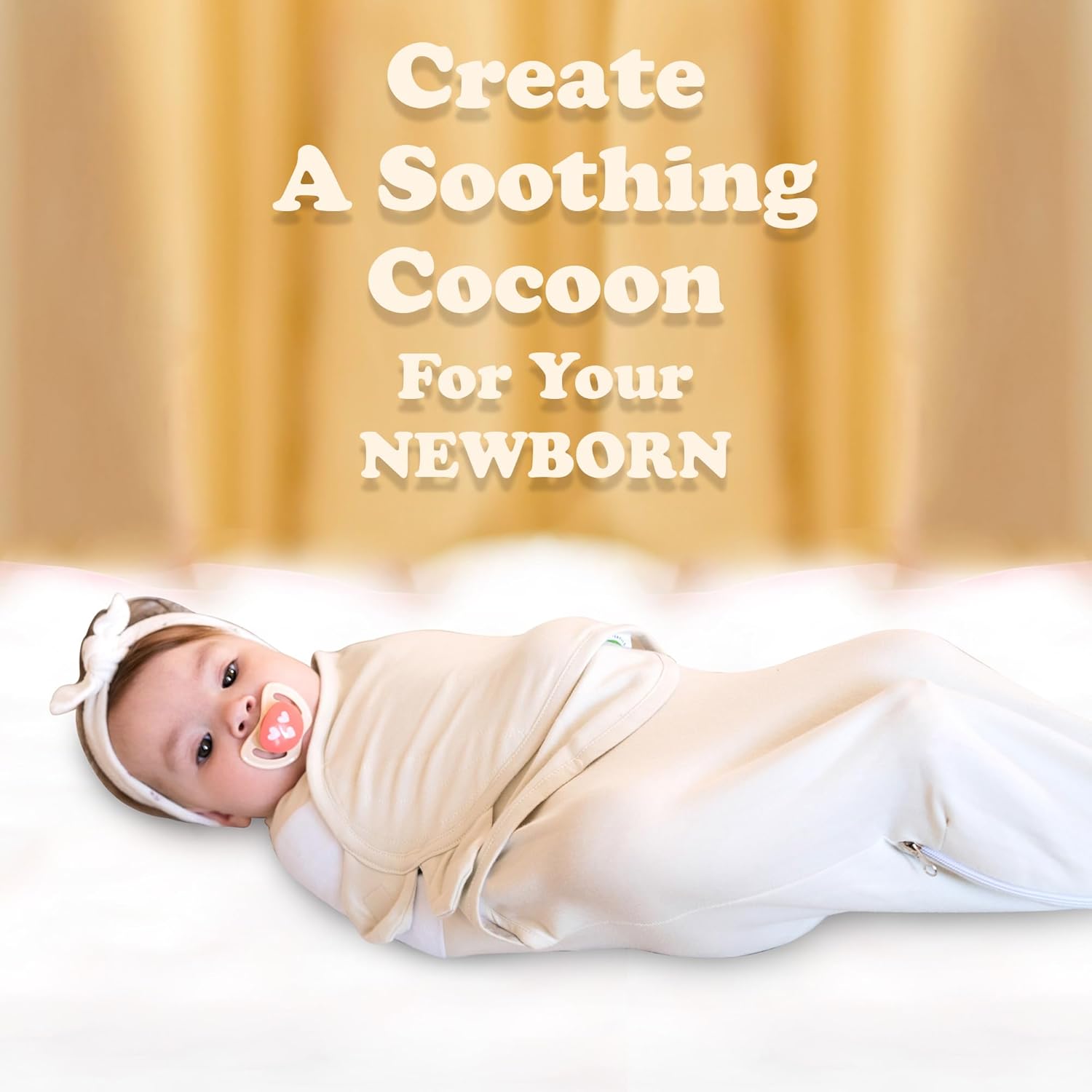 Bublo Baby Organic Swaddles for Newborns – Zipper Swaddles 0-3 Months, 3-Pack – Infant Sleep Sack