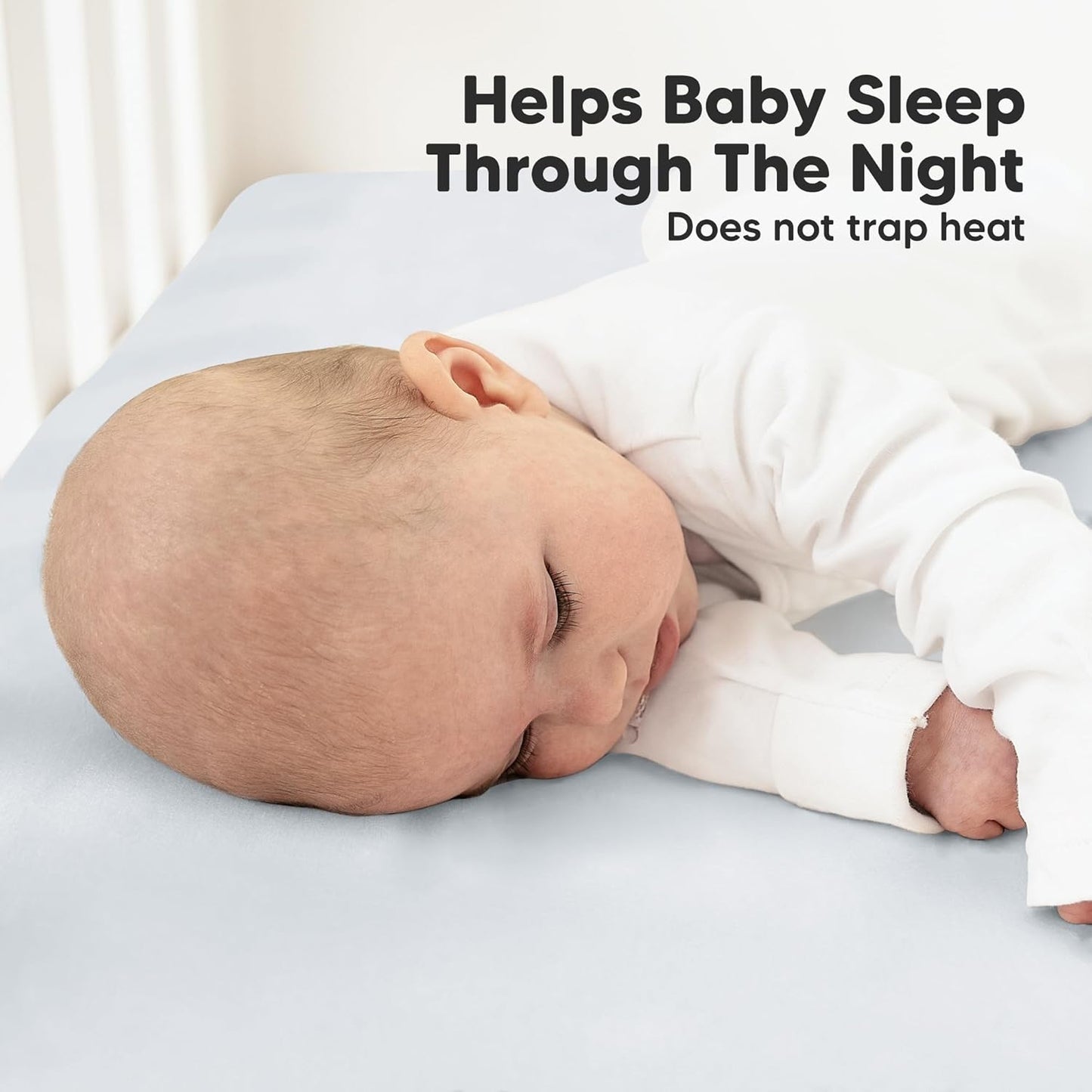 KeaBabies 2-Pack Organic Crib Sheets for Boys, Girls - 52x28 Fitted Crib Mattress Sheet Neutral